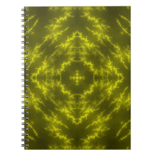 Glowing Neon Electric Thunder Bolts Notebook