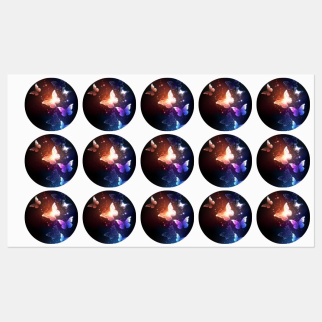 Glowing Night Butterflies (Sheet)