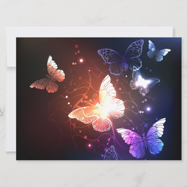 Glowing Night Butterflies (Front)
