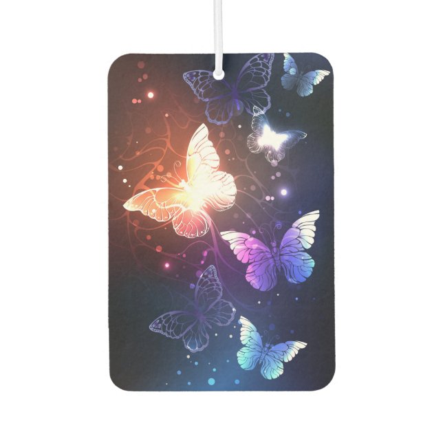 Glowing Night Butterflies Air Freshener (Front)