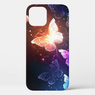 Glowing Night Butterflies iPhone 12 Case