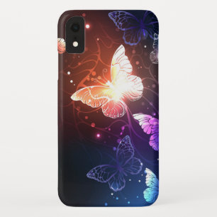 Glowing Night Butterflies iPhone XR Case