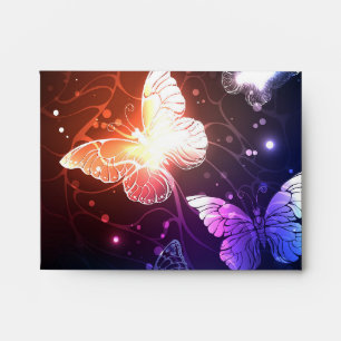 Glowing Night Butterflies Envelope