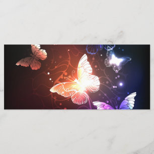 Glowing Night Butterflies Menu