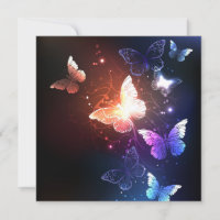 Glowing Night Butterflies