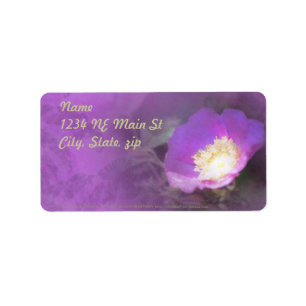 glowing old fashioned rose elegance label