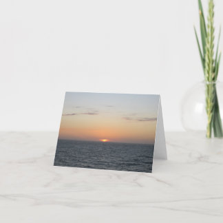 Glowing Orange Sunset Note Card