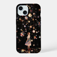 Glowing Orbs Starry Night iPhone 15 Case