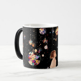 Glowing Orbs Starry Night Magic Mug