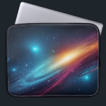 Glowing Outer Space Starry Sky Abstract Cosmos Laptop Sleeve<br><div class="desc">Protect your valuable technology in spectacular style with this vibrant cosmic laptop sleeve. Whether you are commuting to the office, heading to a coffee shop, or traveling across the globe, this protective case ensures your device stays safe from daily bumps and scratches. The design features a mesmerizing abstract outer space...</div>