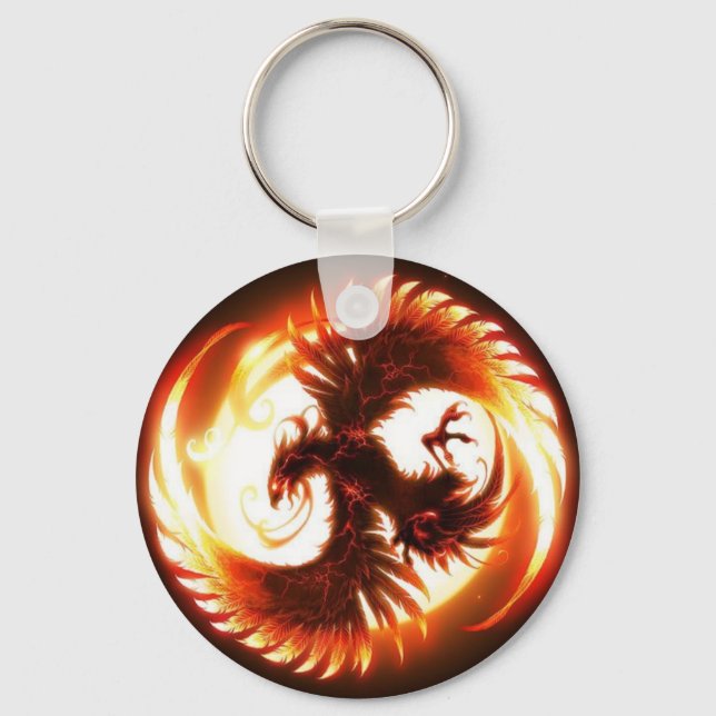 glowing phoenix keychain (Front)
