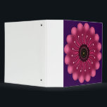 Glowing Pink Fantasy Flower | Abstract Neon Floral Binder<br><div class="desc">A vibrant and mystical floral design featuring a glowing magenta flower with soft,  velvet-like petals. Elegant curved white filaments with pollen tips radiate from the dark center,  giving it a bioluminescent or fantasy garden look. Perfect for nature lovers who appreciate a modern,  artistic twist on botanical art.</div>