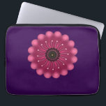 Glowing Pink Fantasy Flower | Abstract Neon Floral Laptop Sleeve<br><div class="desc">A vibrant and mystical floral design featuring a glowing magenta flower with soft,  velvet-like petals. Elegant curved white filaments with pollen tips radiate from the dark center,  giving it a bioluminescent or fantasy garden look. Perfect for nature lovers who appreciate a modern,  artistic twist on botanical art.</div>