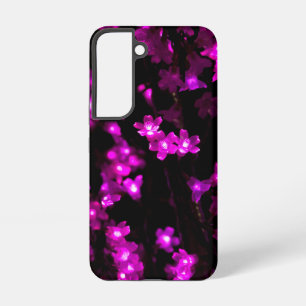 Glowing Pink Flower Lights Samsung Galaxy Case