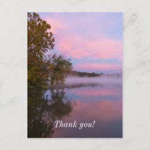 Glowing Pink Morning Postcard