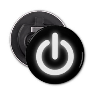 Glowing Power On Symbol Funny Bottle Opener
