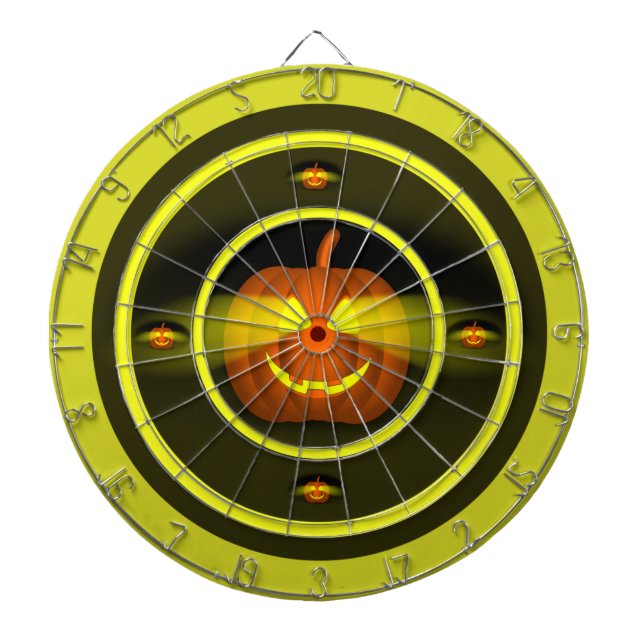 Glowing Pumpkin - Dartboard (Front)