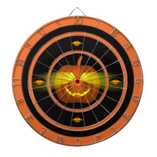 Glowing Pumpkin - Dartboard (Front)