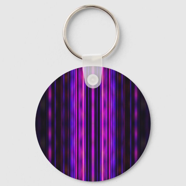 Glowing purple blurred stripes keychain (Front)