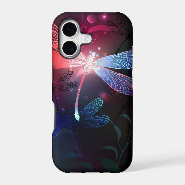 Glowing red dragonfly (Back)