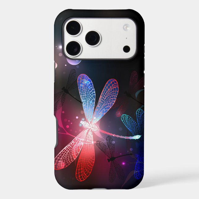Glowing red dragonfly (Back)