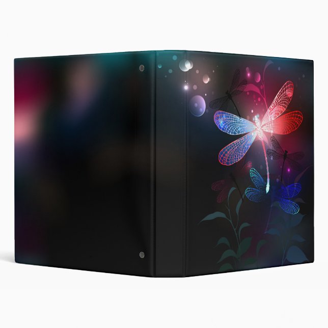 Glowing red dragonfly binder (Background)