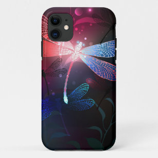 Glowing red dragonfly Case-Mate iPhone case