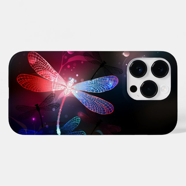 Glowing red dragonfly Case-Mate iPhone case (Back (Horizontal))