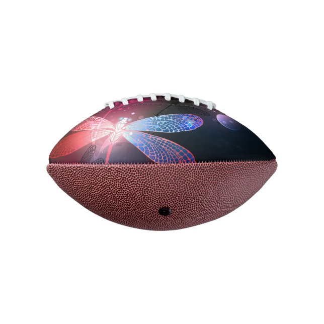 Glowing red dragonfly football (Rotated 270)