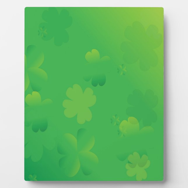 Glowing Shamrocks Plaque (Front)