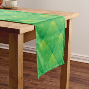 Glowing Shamrocks Short Table Runner