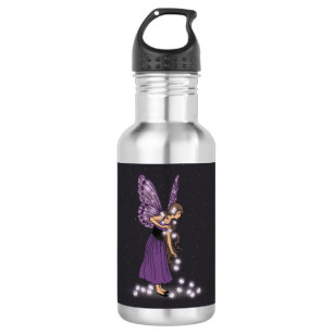Glowing Star Flowers Pretty Purple Fairy Girl 532 Ml Water Bottle