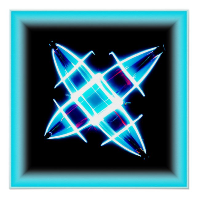 Glowing Star Patterns. Buy Now Poster (Front)