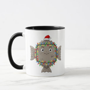 Glowing Starfish Christmas Lights Underwater Mug
