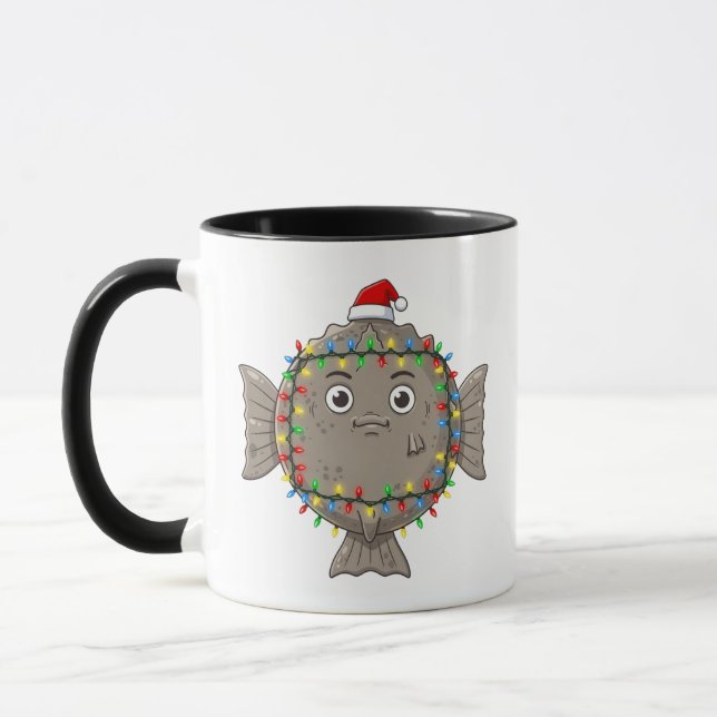 Glowing Starfish Christmas Lights Underwater   Mug (Left)