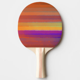 Glowing Sunrise Salty Watercolor Pop Of Colour Art Ping Pong Paddle