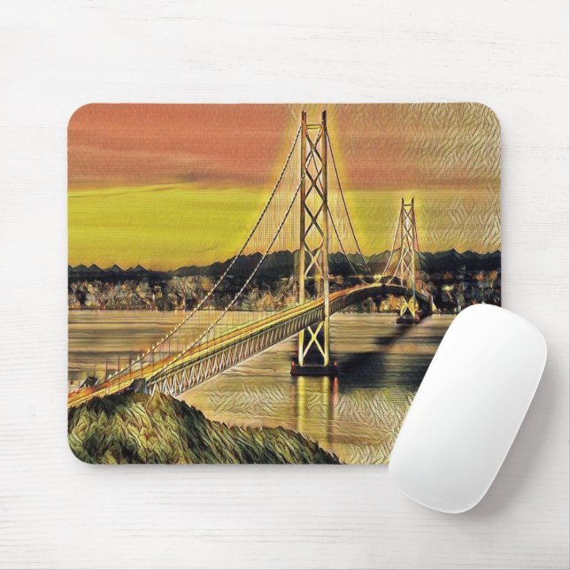Glowing suspension bridge mouse pad (With Mouse)