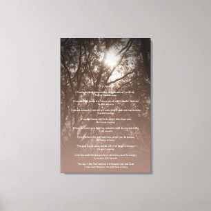 Glowing Trees "Do It Anyway" Canvas Print