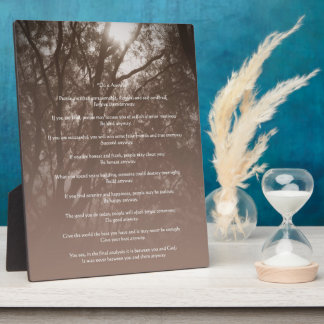 Glowing Trees "Do It Anyway" Plaque