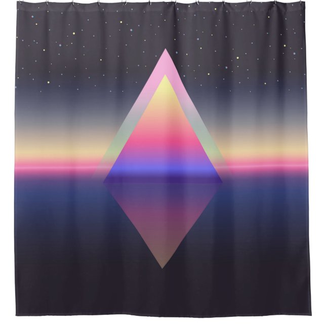Glowing triangle. Ethereum concept. futuristic abs (Front)