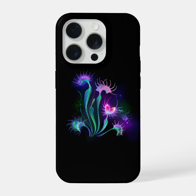 Glowing Venus Flytrap iPhone Case (Back)