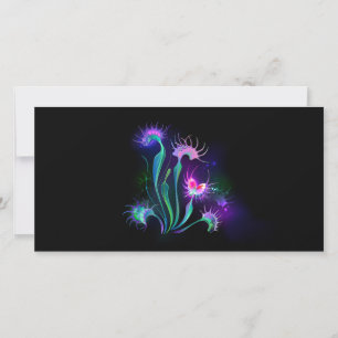 Glowing Venus Flytrap Thank You Card