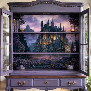 Glowing Window Gothic Castle Tissue Paper