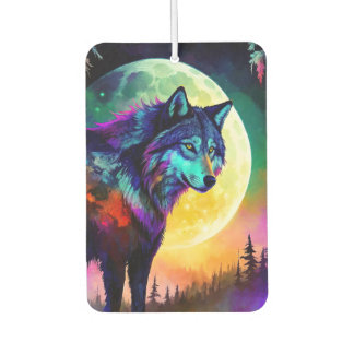 Glowing Wolf Air Freshener