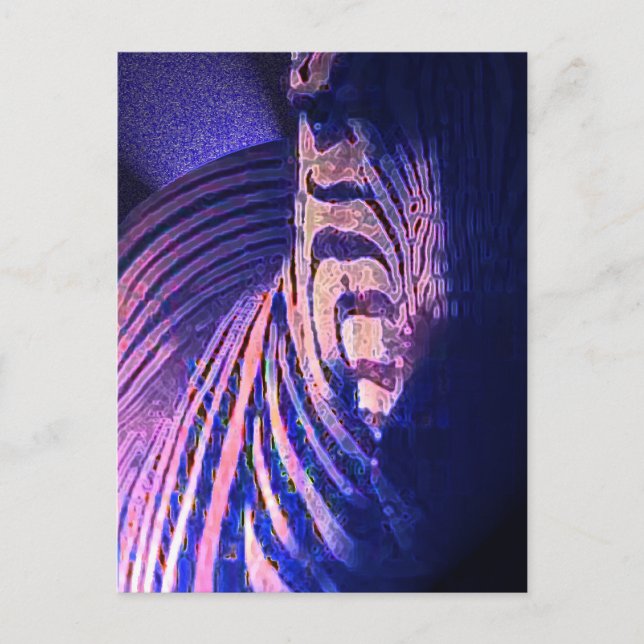Glowing Zebras 09 Postcard (Front)