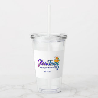 GlowTonic: Glow On The Go plastic Tumbler – 16oz