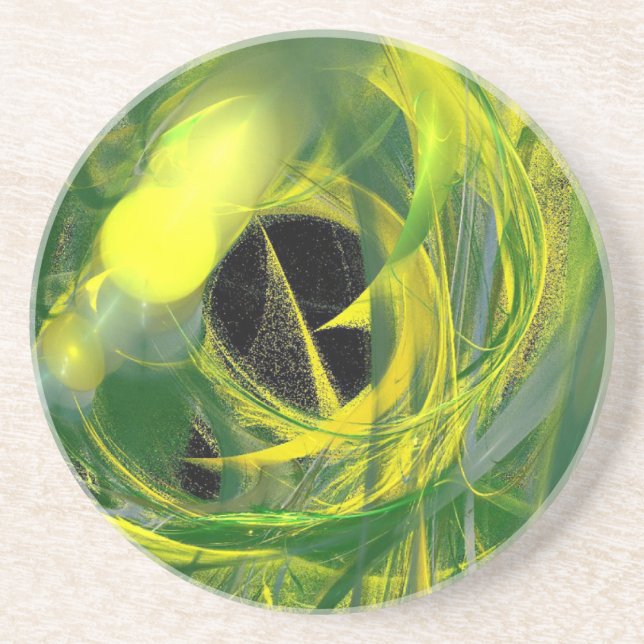 Glowworm Abstract Coaster (Front)