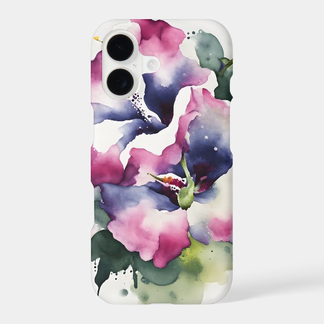 Gloxinia - Watercolor flowers (Verso)