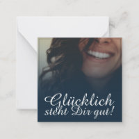 Glücklich steht Dir gut! - Blau
