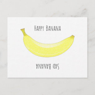 Glückliche Banane - Traurige Banane Postcard